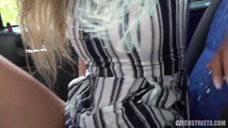 Czech Chick's Juicy Gobbles in the Trunk Temptation