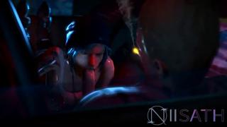 Exploitive Sex Anime Frenzy: Three-Dimensional Orgy with Niisath's Stunning Virtual Hips