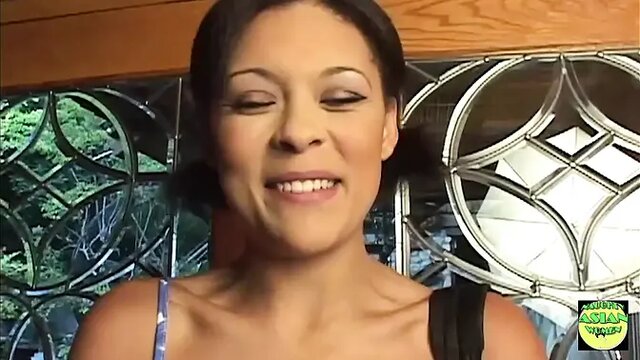 Thai slut gets double penetrated in hot threesome with two big-dicked studs