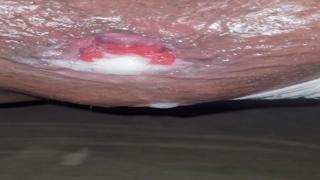 Pour your cream on my sphincter, drive it deep into my anus)