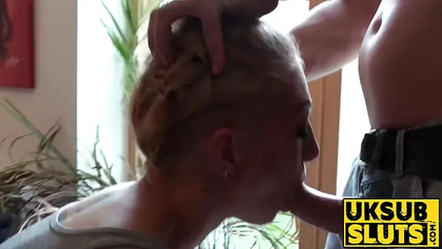 UKSubSluts com - Mature English babe enjoys a rough ride from a dominant man