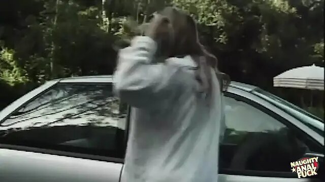 Wild blonde whore takes the largest dong deep in her asshole