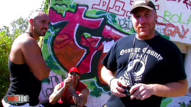 Nathalie Vanadis &mdash;  a natural busty and hairy French teenager &mdash;  enjoys a hot threesome