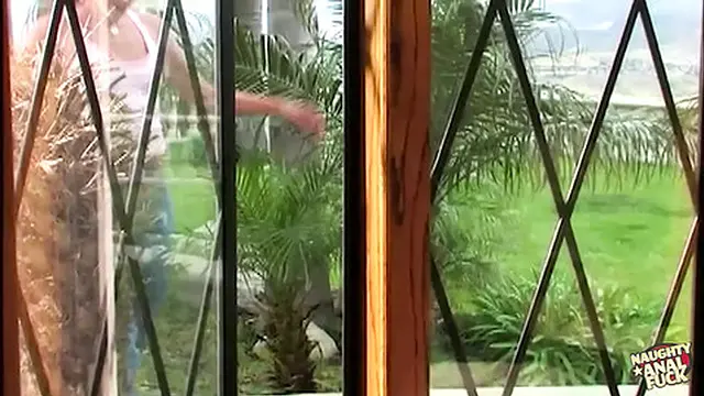 She left the window open &mdash;  letting anyone admire her bikini and join in