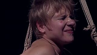 Ass hole fucking with big dick, spanking, anal plug, cunt busting, bondage blowjobs, and hard whipping, in strict rope bondage.