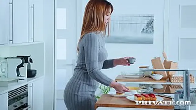 Hot Ginebra Bellucci demonstrates expert skill as she takes two dicks on her knees with deep throat action and cumshot on her ass🍑 — full film available 