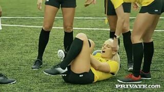 Blanche Bradburry receives an anal massage