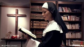 Big tits Felony with not so holy past bound two nosy lesbian co eds Jodi Taylor and Sarah Shevon then whipped them hard and fucked with strap on