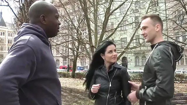 Red Lace Beauty with Black Hair Enjoys Huge Penis🌭 While Husband Licks Her Vulva