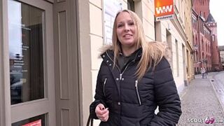 GERMAN SCOUT - FIRST ANAL FOR CURVY BIG NATURAL TITS TEEN CHANIE AT STREET CASTING