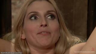 Master John Strong disciplines two big tits slaves Christie Stevens and Tori Avano then in bondage anal fucks them with huge dick in private dungeon