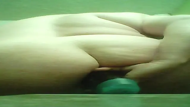 Huge bottle gets stuffed up her tight ass