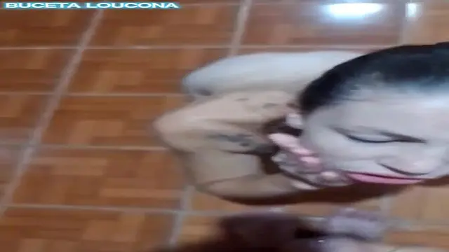 Latina wife takes a deep facial cumshot from her white husband