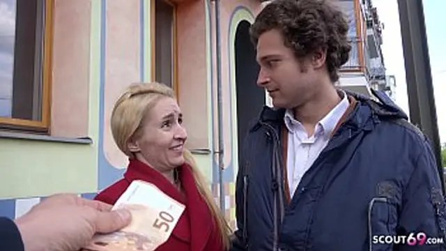 German scout′s anorexic MILFs Delia talks dirty to cheating ass🍑 while casting public agency