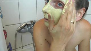 slim young pee play beauty shower🚿 trim masturbate anal👌