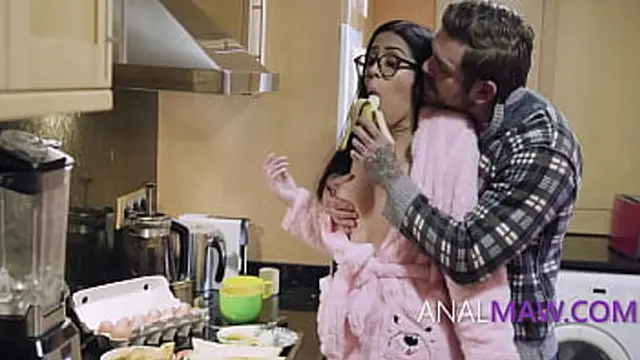 milf by and he gets to do anal👌 &mdash;  oh yeah &mdash;  she takes the D-P-I-G on the kitchen table