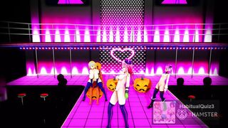 Seductive witch night 3D anime anal👌 party