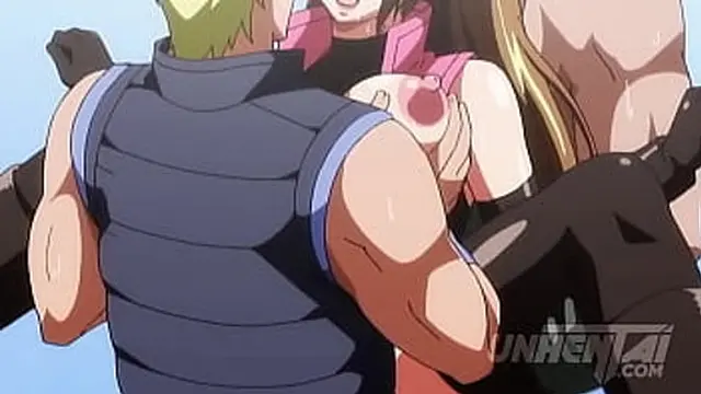 Hot MILF gets double penetrated and creampie filled in intense hentai scene