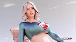 Large-chested sexual fantasies in 3D animation: intersex heroes in desert orgies