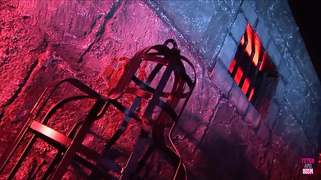 This blonde temptress lured him with a huge pole for a wild encounter