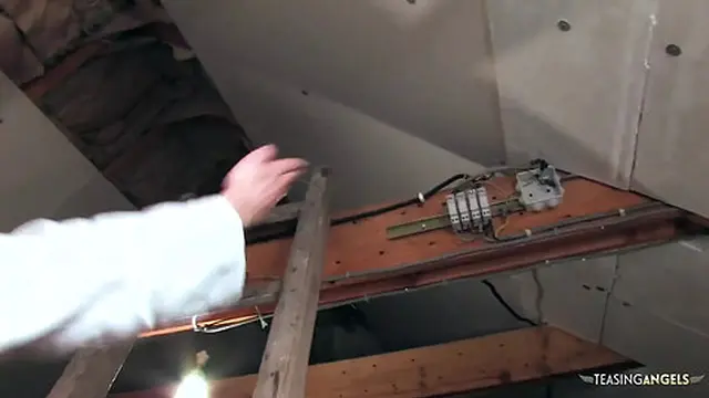 Blonde in white stockings takes a rough anal👌 fuck