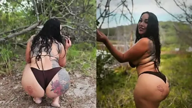 Trapped in the woods &mdash;  I′m ravaged by an enormous phallus′