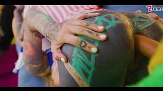 DP foursome, faces smashed, messy cumshot finale - 2 on 2 depraved sex fest