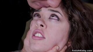 Derrick Pierce Spies on His Brunette Stepsister's Lesbian Encounter Then Anal👌 Rides Them